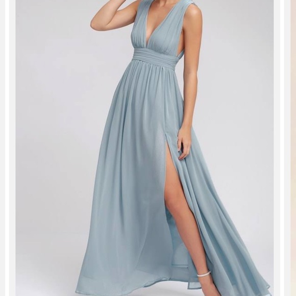 Lulus Dresses & Skirts - Lulu’s NWT Heavenly Hues Blue Maxi Dress 💙🔥